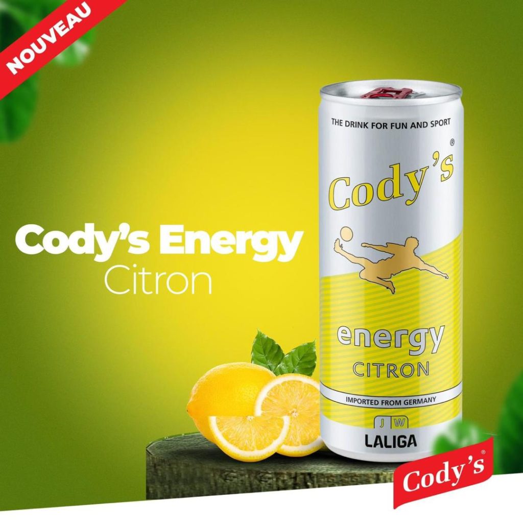 Cody's Energy Citron | le carton de 24 à